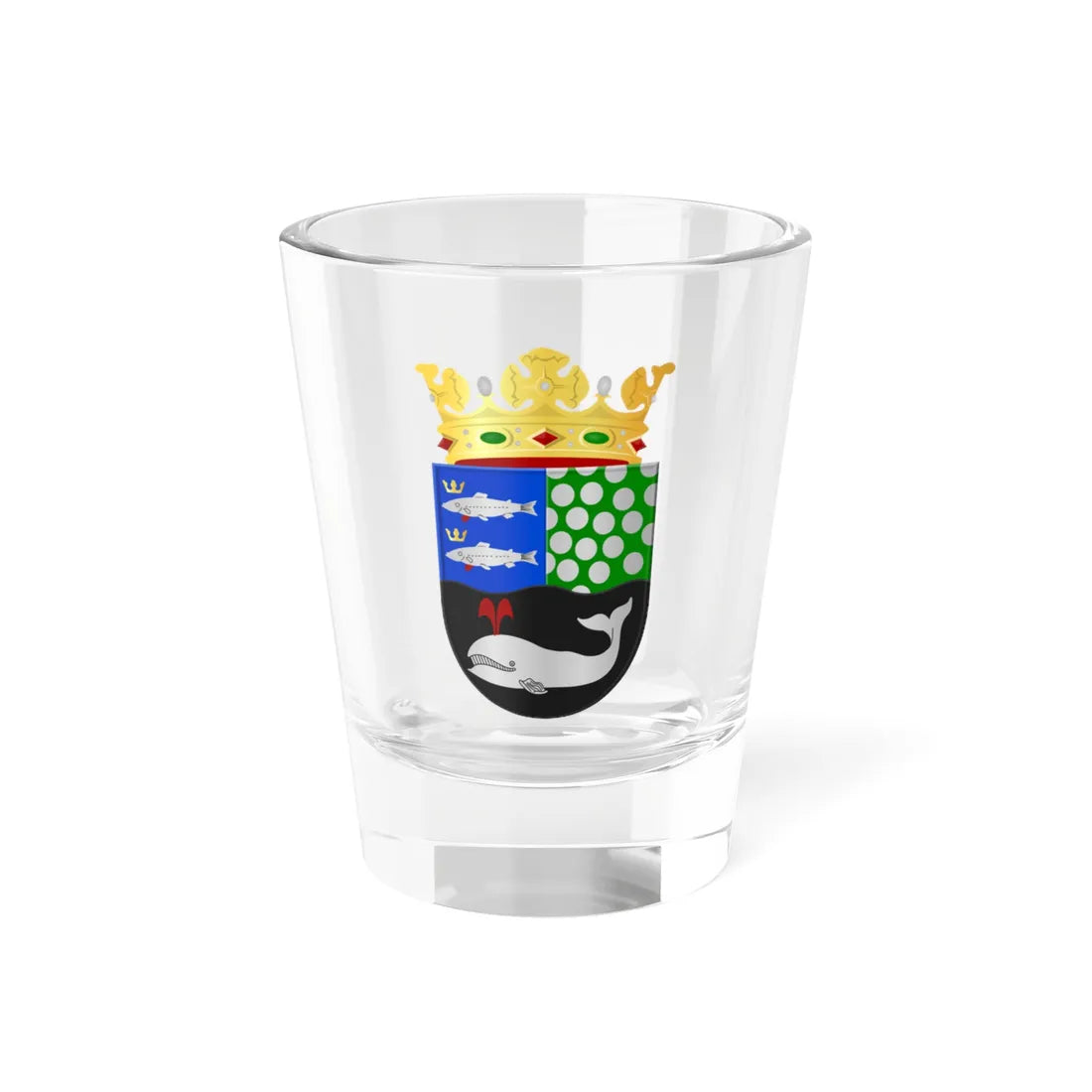 Coat of arms of Graft-De Rijp (Netherlands) (Coat of Arms) Shot Glass 1.5oz 1.5oz - Go Mug Yourself