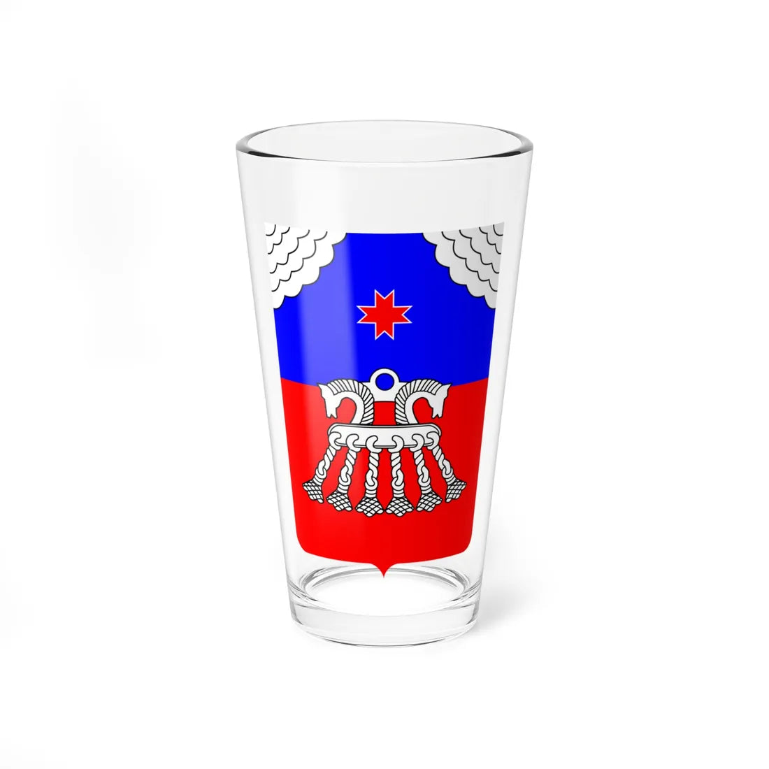 Coat of Arms of Grakhovo rayon Udmurtia (Russia) (Coat of Arms) Pint Glass 16oz 16oz - Go Mug Yourself