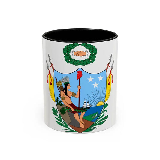 Coat of arms of Gran Colombia (1819) - Accent Coffee Mug 11oz Black - Go Mug Yourself