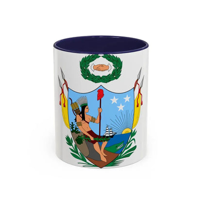 Coat of arms of Gran Colombia (1819) - Accent Coffee Mug 11oz Navy - Go Mug Yourself