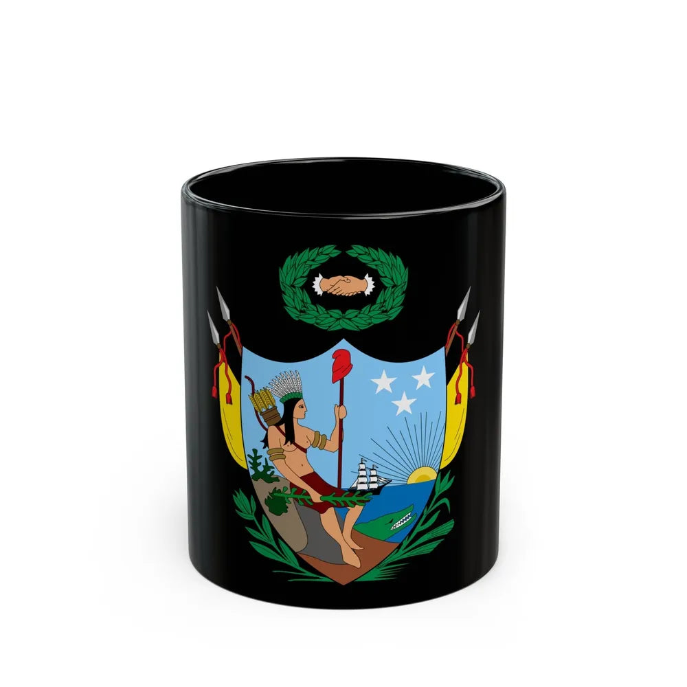 Coat of arms of Gran Colombia (1819) - Black Coffee Mug-11oz-Go Mug Yourself