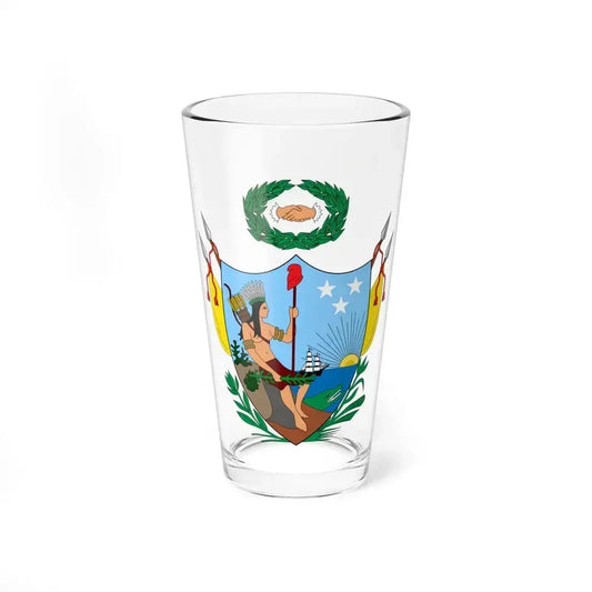 Coat of arms of Gran Colombia (1819) - Pint Glass 16oz 16oz - Go Mug Yourself