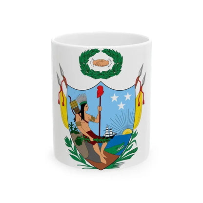 Coat of arms of Gran Colombia (1819) - White Coffee Mug 11oz - Go Mug Yourself