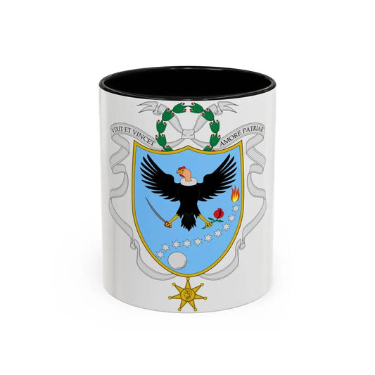 Coat of arms of Gran Colombia (1820) - Accent Coffee Mug 11oz Black - Go Mug Yourself