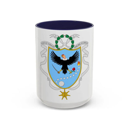 Coat of arms of Gran Colombia (1820) - Accent Coffee Mug 15oz Navy - Go Mug Yourself