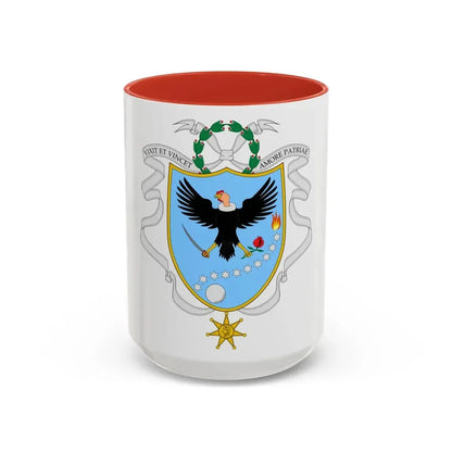 Coat of arms of Gran Colombia (1820) - Accent Coffee Mug 15oz Red - Go Mug Yourself