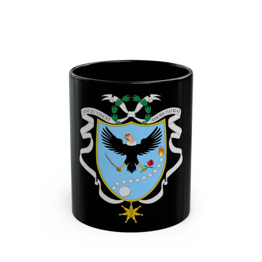 Coat of arms of Gran Colombia (1820) - Black Coffee Mug-11oz-Go Mug Yourself