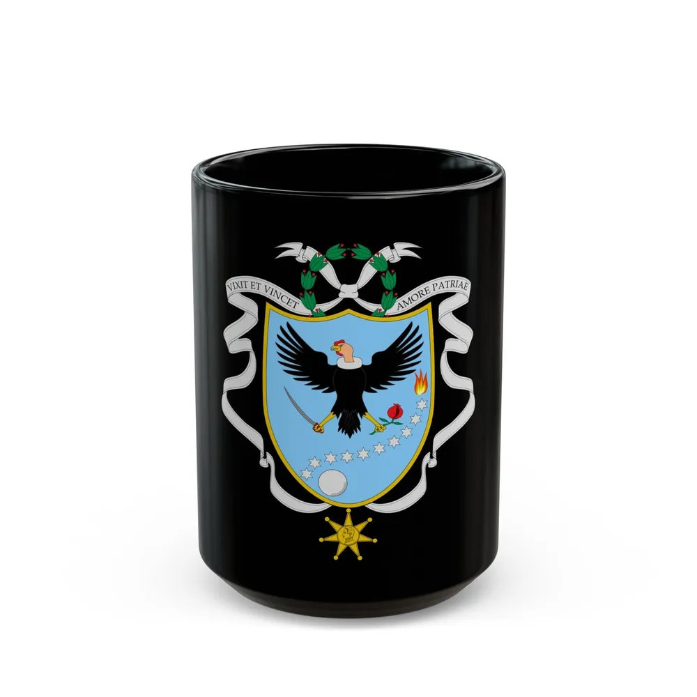 Coat of arms of Gran Colombia (1820) - Black Coffee Mug-15oz-Go Mug Yourself