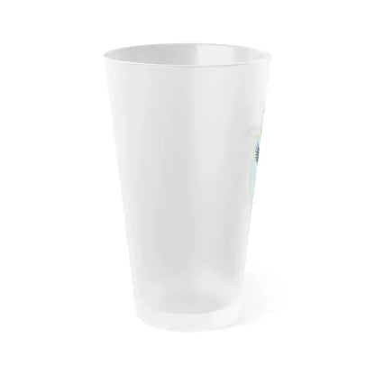 Coat of arms of Gran Colombia (1820) - Frosted Pint Glass 16oz - Go Mug Yourself