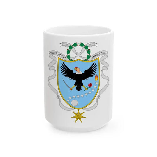 Coat of arms of Gran Colombia (1820) - White Coffee Mug 15oz - Go Mug Yourself