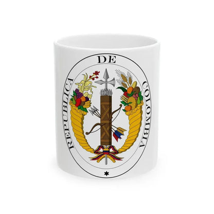 Coat of arms of Gran Colombia (1821) - White Coffee Mug 11oz - Go Mug Yourself