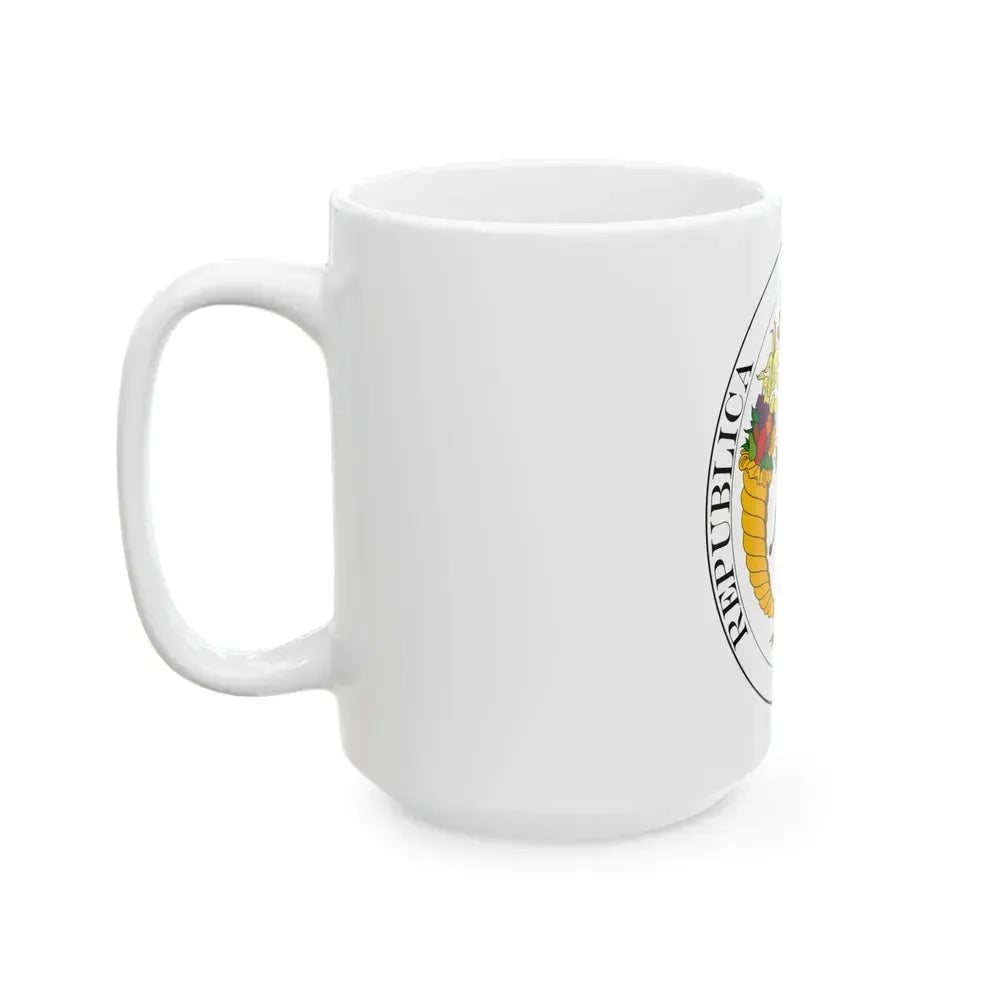 Coat of arms of Gran Colombia (1821) - White Coffee Mug - Go Mug Yourself