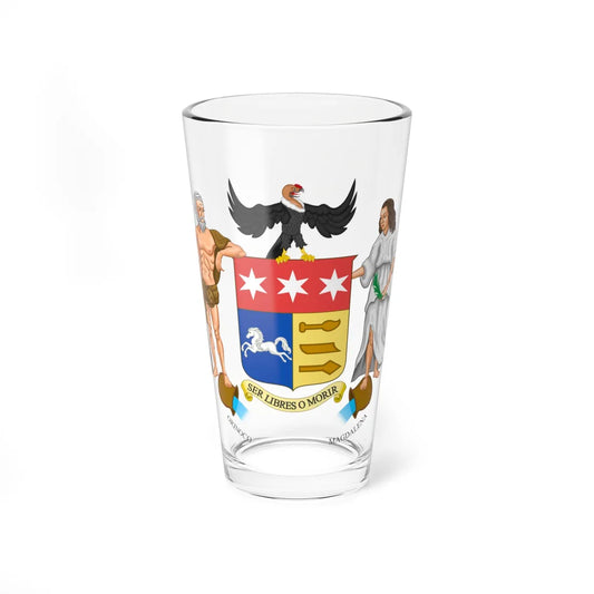 Coat of arms of Gran Colombia 1822 proposal (Colombia) (Coat of Arms) Pint Glass 16oz 16oz - Go Mug Yourself