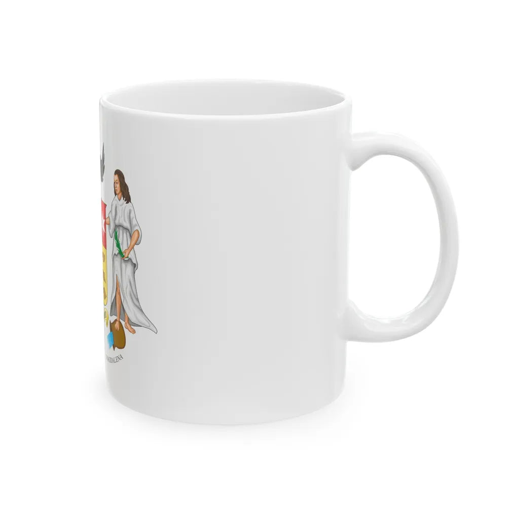 Coat of arms of Gran Colombia (1822 proposal) - White Coffee Mug-Go Mug Yourself