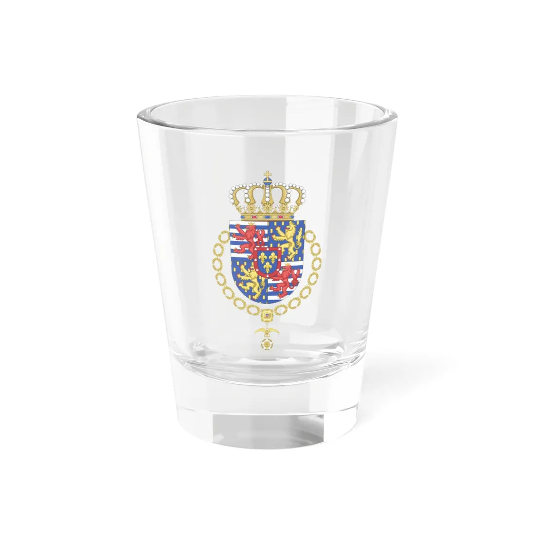 Coat of Arms of Grand Duke of Luxembourg Chilean Order of Merit (Luxembourg) (Coat of Arms) Shot Glass 1.5oz 1.5oz - Go Mug Yourself