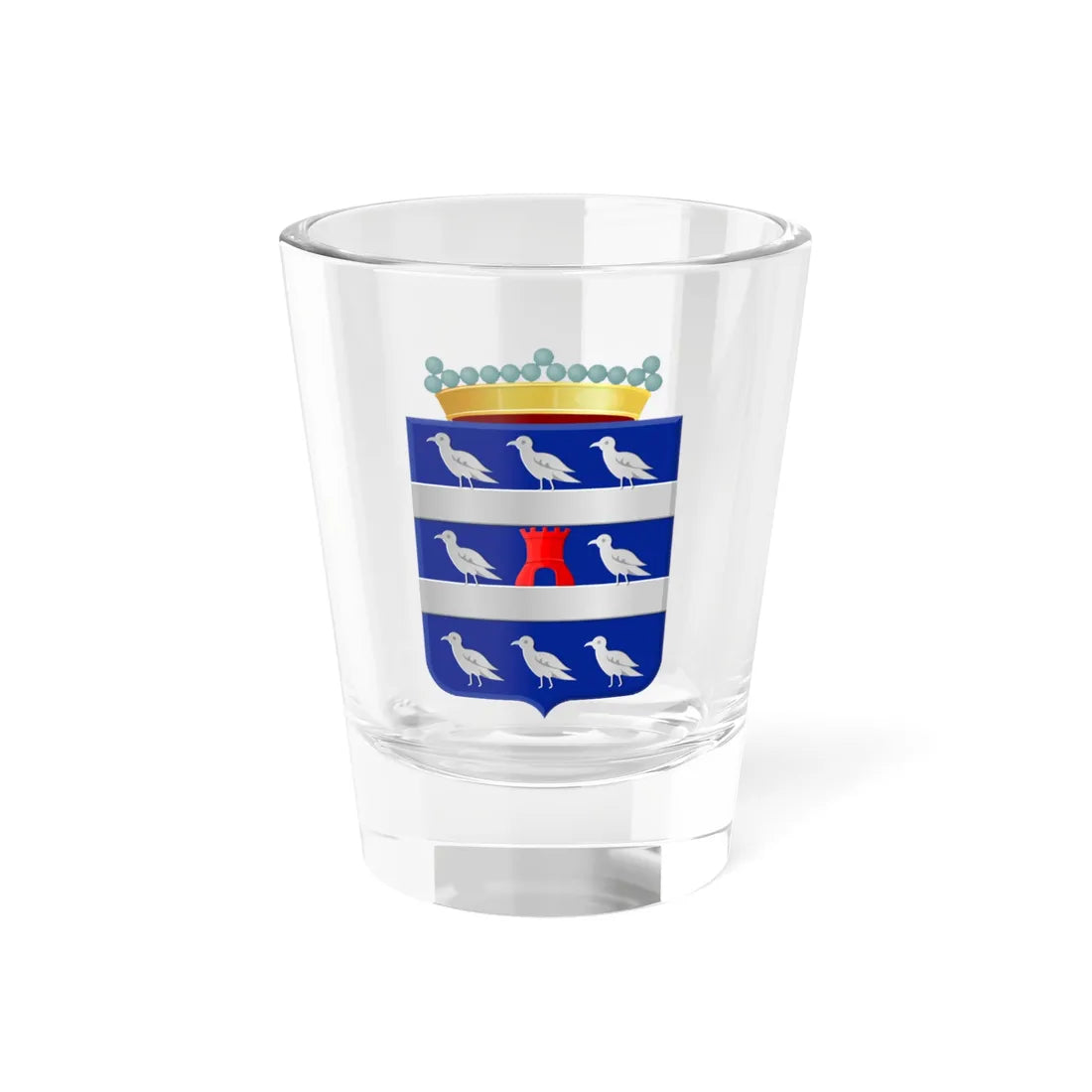 Coat of arms of Grave (Netherlands) (Coat of Arms) Shot Glass 1.5oz 1.5oz - Go Mug Yourself