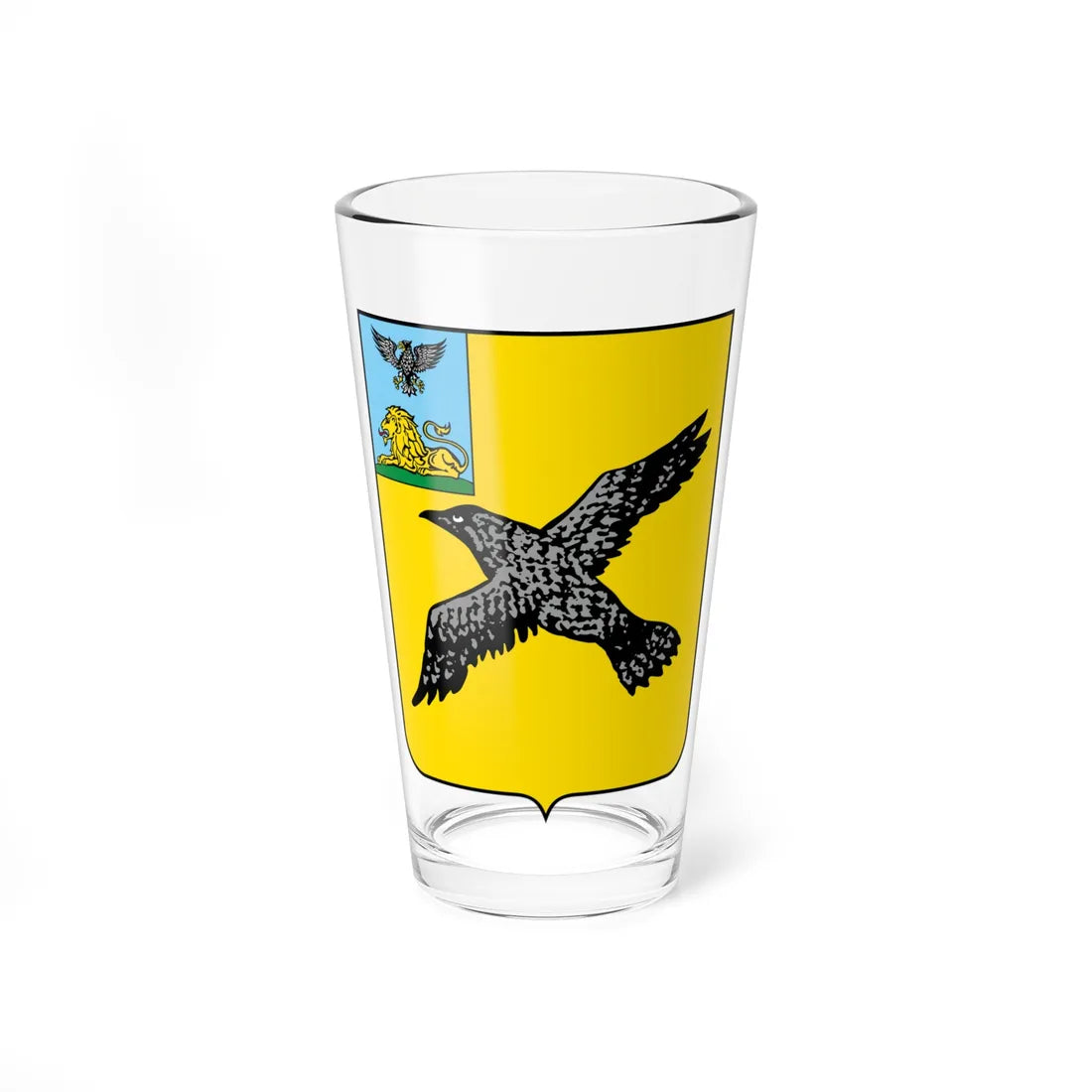 Coat of Arms of Grayvoron 1995 (Russia) (Coat of Arms) Pint Glass 16oz 16oz - Go Mug Yourself