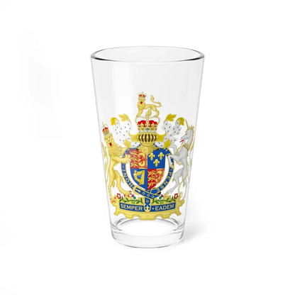 Coat of arms of Great Britain 1707-1714 (United Kingdom) (Coat of Arms) Pint Glass 16oz 16oz - Go Mug Yourself