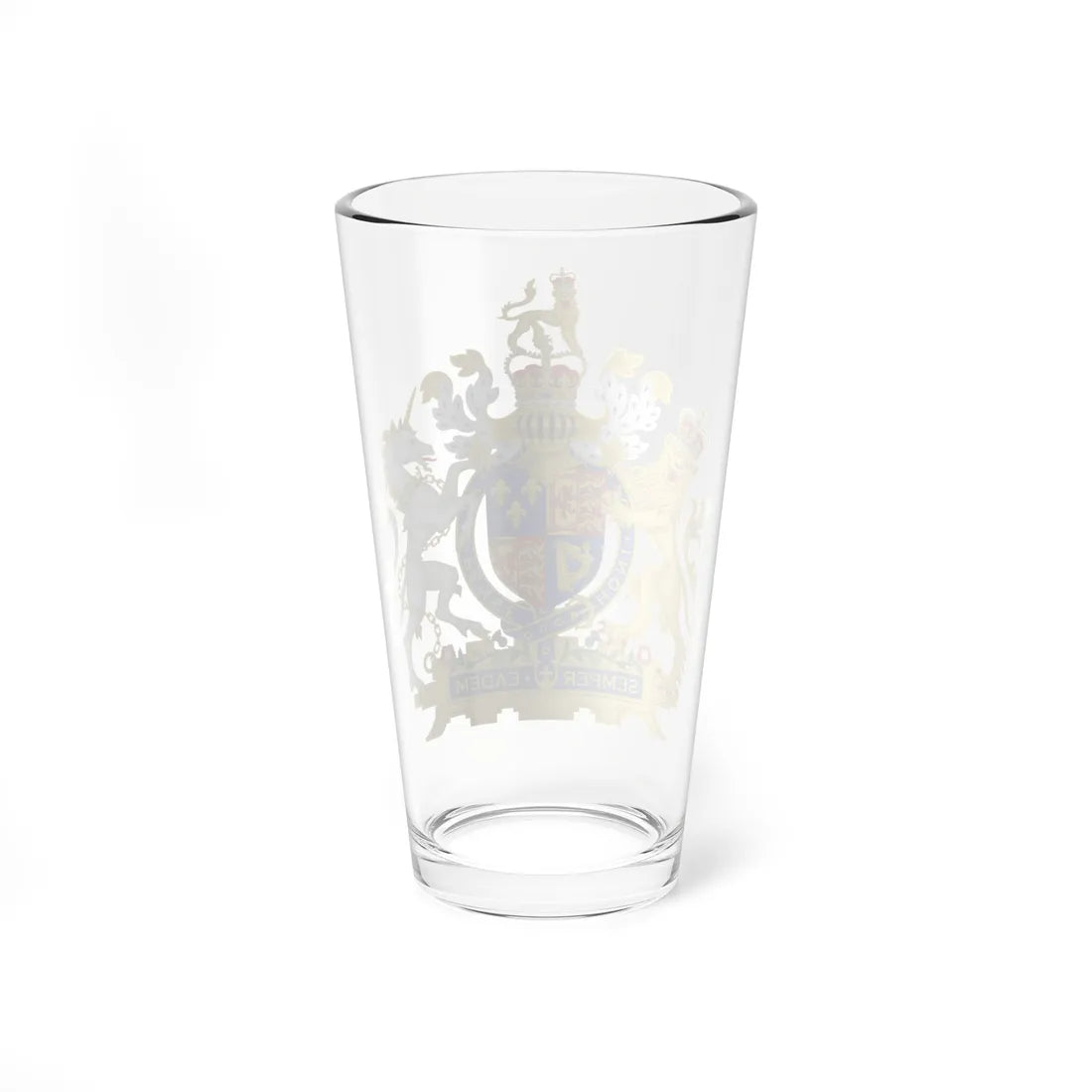 Coat of arms of Great Britain 1707-1714 (United Kingdom) (Coat of Arms) Pint Glass 16oz - Go Mug Yourself