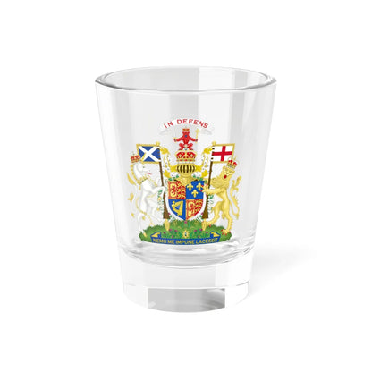 Coat of Arms of Great Britain in Scotland 1707-1714 (United Kingdom) (Coat of Arms) Shot Glass 1.5oz 1.5oz - Go Mug Yourself