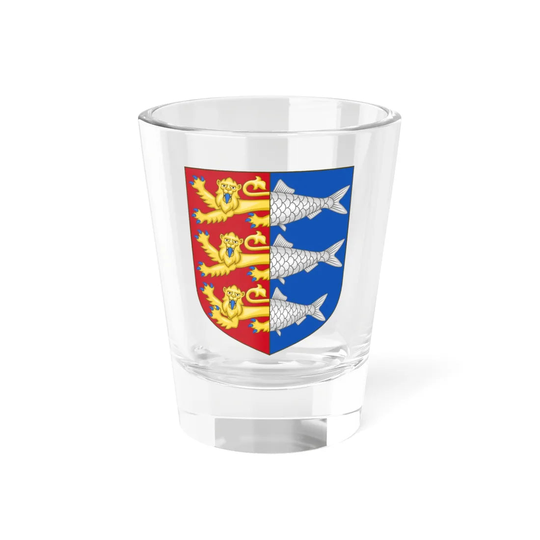 Coat of arms of Great Yarmouth (England) (Coat of Arms) Shot Glass 1.5oz 1.5oz - Go Mug Yourself
