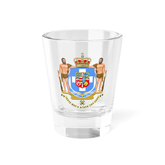 Coat of Arms of Greece 1863-1936 (Denmark) (Coat of Arms) Shot Glass 1.5oz 1.5oz - Go Mug Yourself