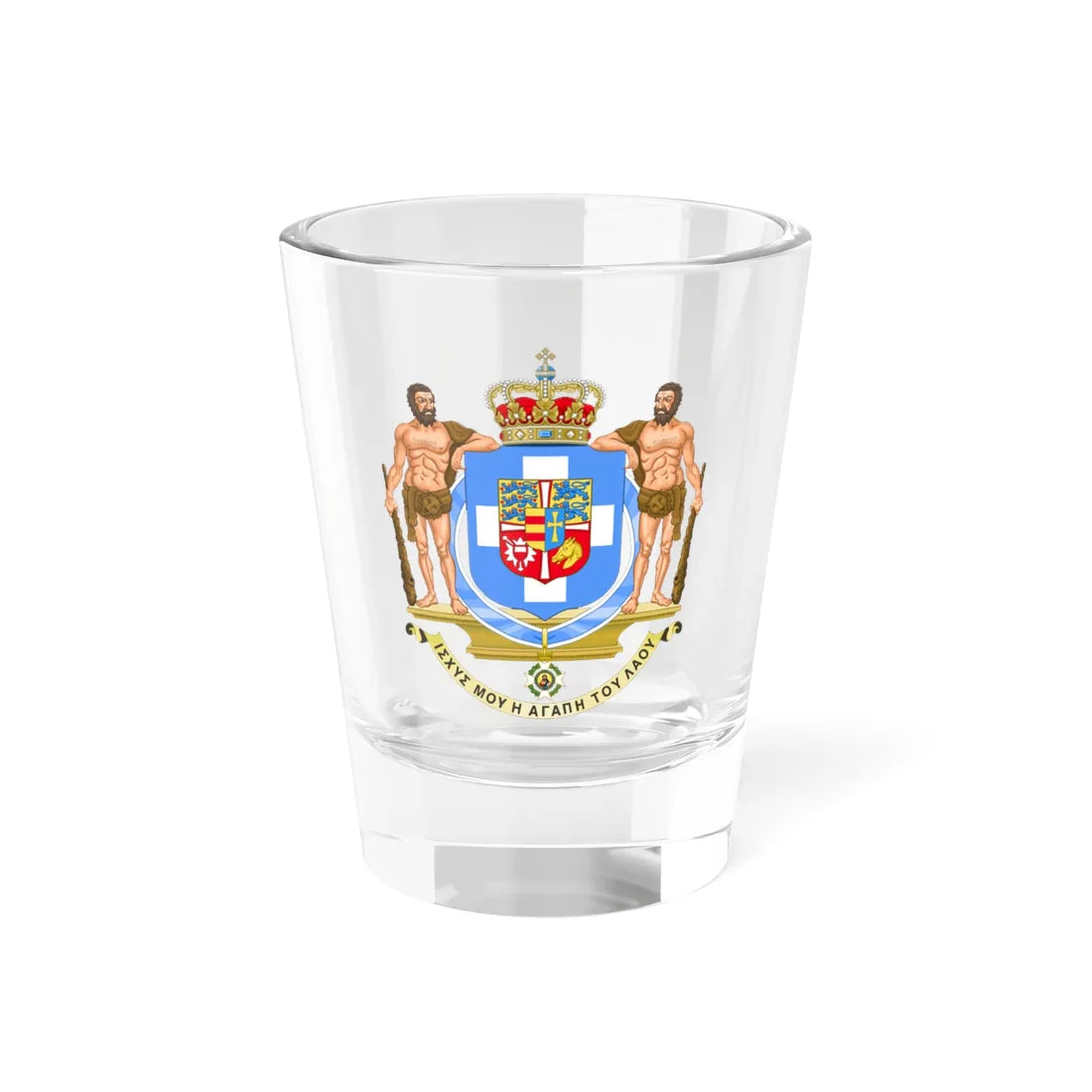 Coat of Arms of Greece 1863-1936 (Greece) (Coat of Arms) Shot Glass 1.5oz 1.5oz - Go Mug Yourself
