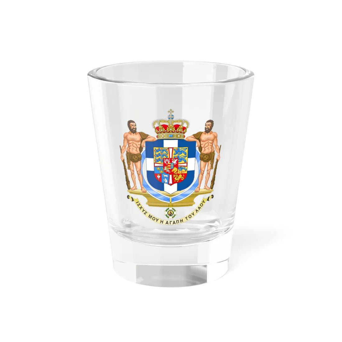 Coat of Arms of Greece 1936-1967 (Greece) (Coat of Arms) Shot Glass 1.5oz 1.5oz - Go Mug Yourself