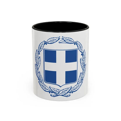 Coat of arms of Greece - Accent Coffee Mug 11oz Black - Go Mug Yourself