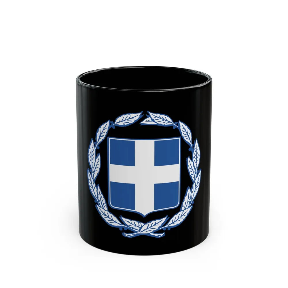 Coat of arms of Greece - Black Coffee Mug-11oz-Go Mug Yourself