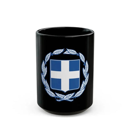 Coat of arms of Greece - Black Coffee Mug 15oz - Go Mug Yourself