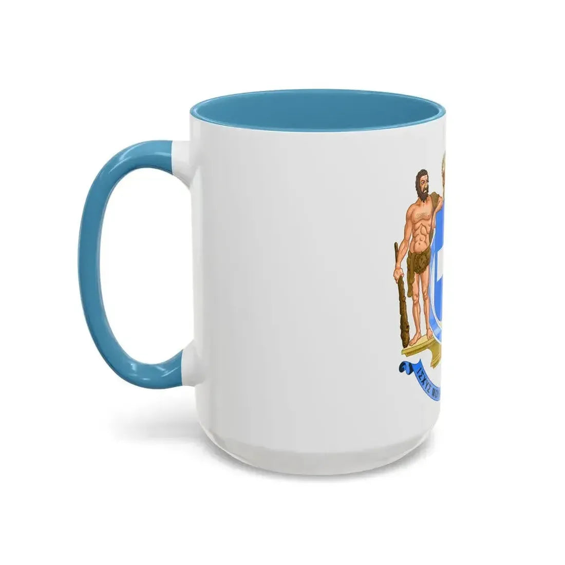 Coat of Arms of Greece (blue cross) - Accent Coffee Mug - Go Mug Yourself