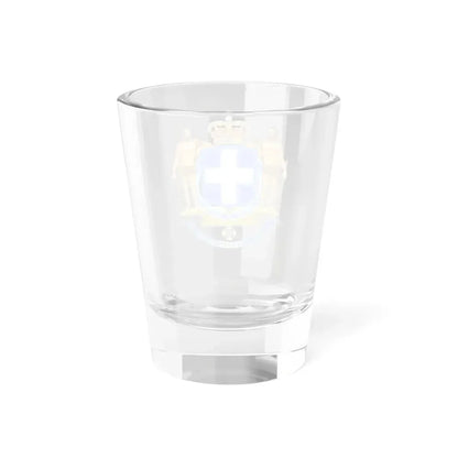 Coat of Arms of Greece (blue cross) - Shot Glass 1.5oz - Go Mug Yourself
