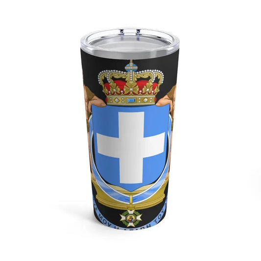 Coat of Arms of Greece (blue cross) - Tumbler 20oz 20oz - Go Mug Yourself
