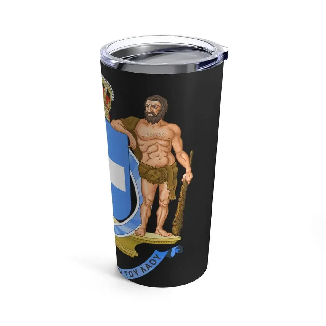 Coat of Arms of Greece (blue cross) - Tumbler 20oz - Go Mug Yourself