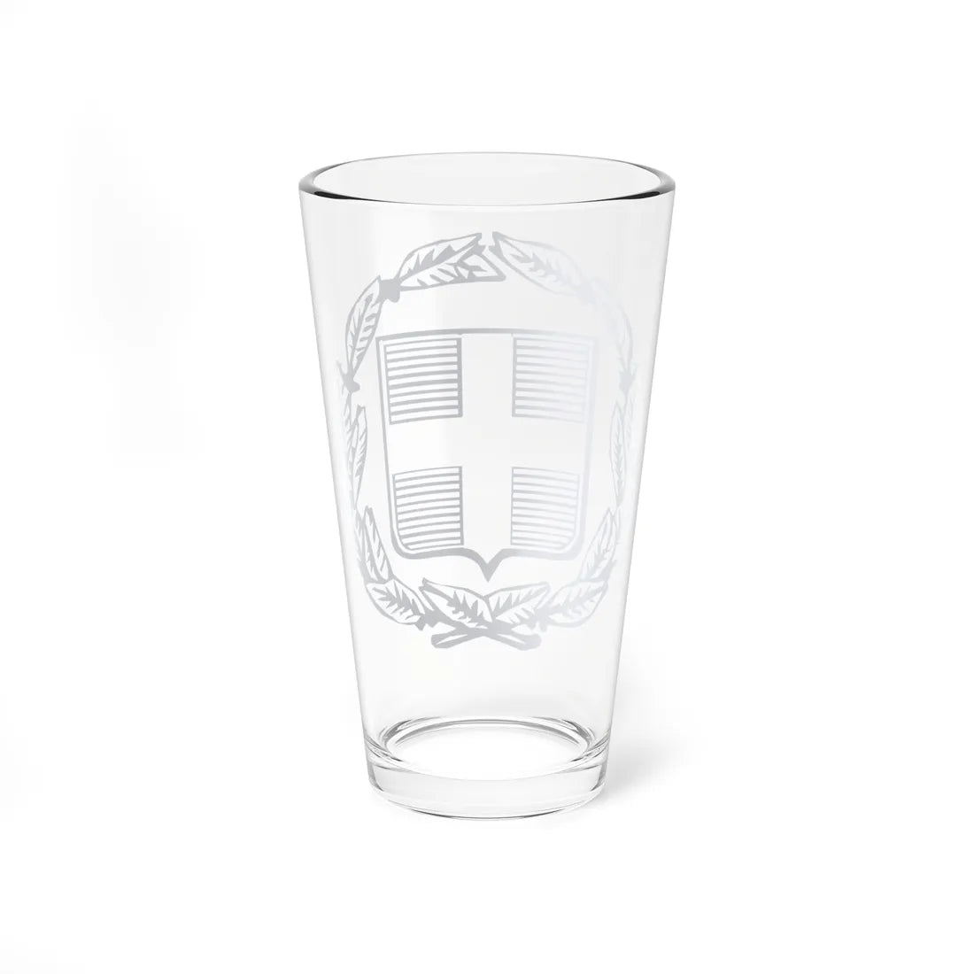 Coat of Arms of Greece colorful (Greece) (Coat of Arms) Pint Glass 16oz - Go Mug Yourself