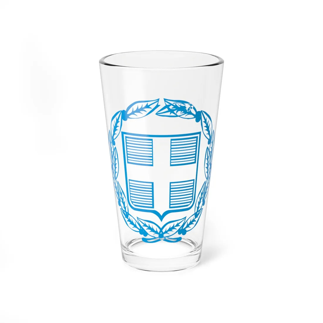 Coat of Arms of Greece colorful - old (Greece) (Coat of Arms) Pint Glass 16oz 16oz - Go Mug Yourself