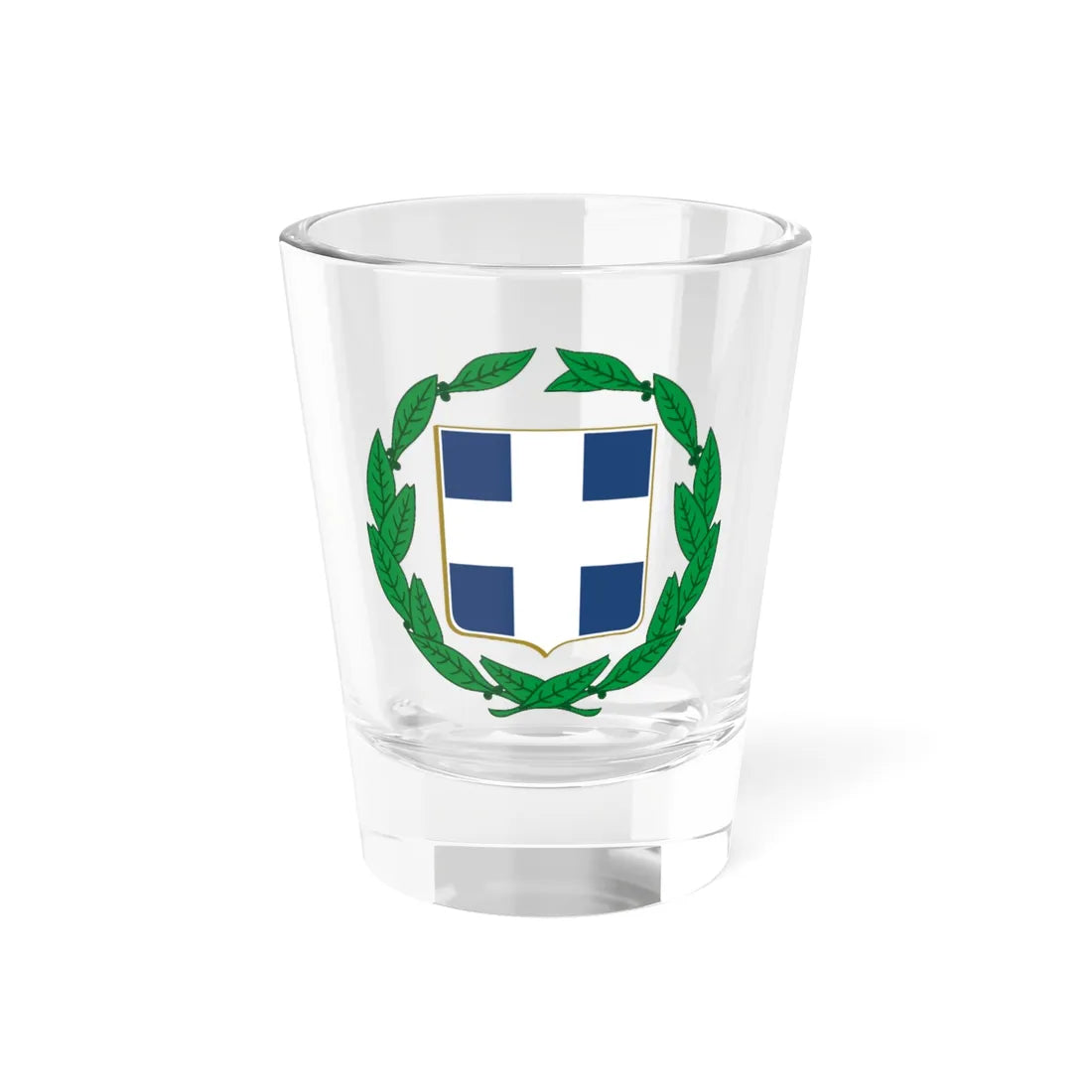 Coat of arms of Greece colour (Greece) (Coat of Arms) Shot Glass 1.5oz 1.5oz - Go Mug Yourself