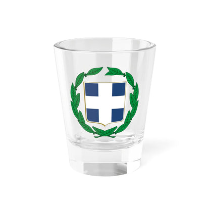 Coat of arms of Greece colour (Greece) (Coat of Arms) Shot Glass 1.5oz 1.5oz - Go Mug Yourself