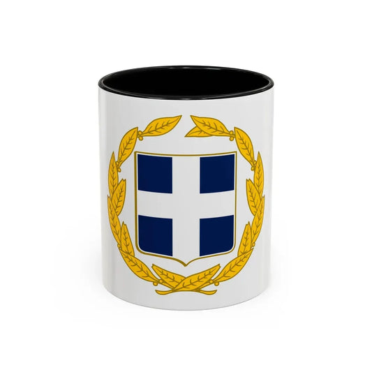 Coat of arms of Greece (military) - Accent Coffee Mug 11oz Black - Go Mug Yourself