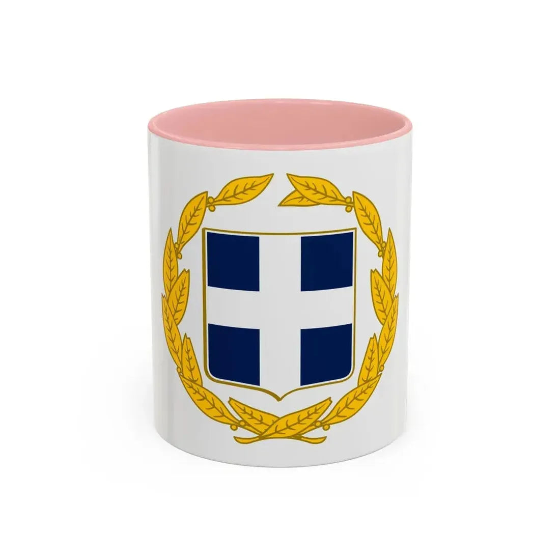 Coat of arms of Greece (military) - Accent Coffee Mug 11oz Pink - Go Mug Yourself