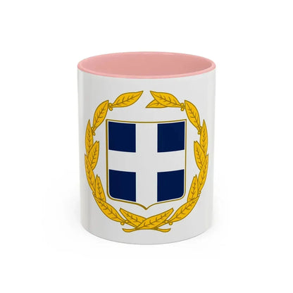 Coat of arms of Greece (military) - Accent Coffee Mug 11oz Pink - Go Mug Yourself