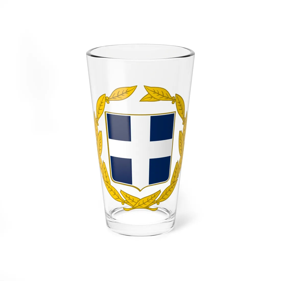 Coat of arms of Greece military (Greece) (Coat of Arms) Pint Glass 16oz 16oz - Go Mug Yourself