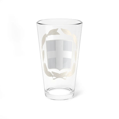 Coat of arms of Greece military (Greece) (Coat of Arms) Pint Glass 16oz - Go Mug Yourself