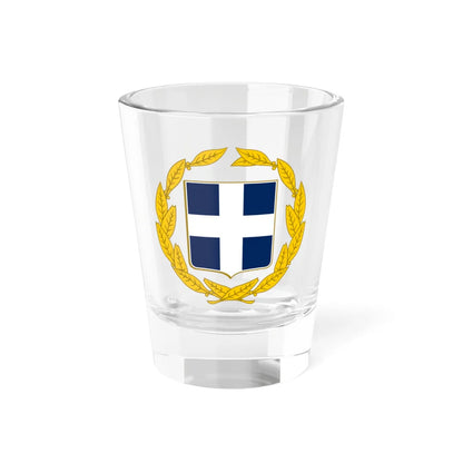Coat of arms of Greece military (Greece) (Coat of Arms) Shot Glass 1.5oz 1.5oz - Go Mug Yourself