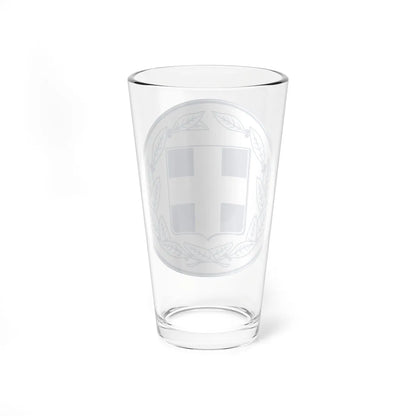 Coat of Arms of Greece Ministries (Greece) (Coat of Arms) Pint Glass 16oz - Go Mug Yourself
