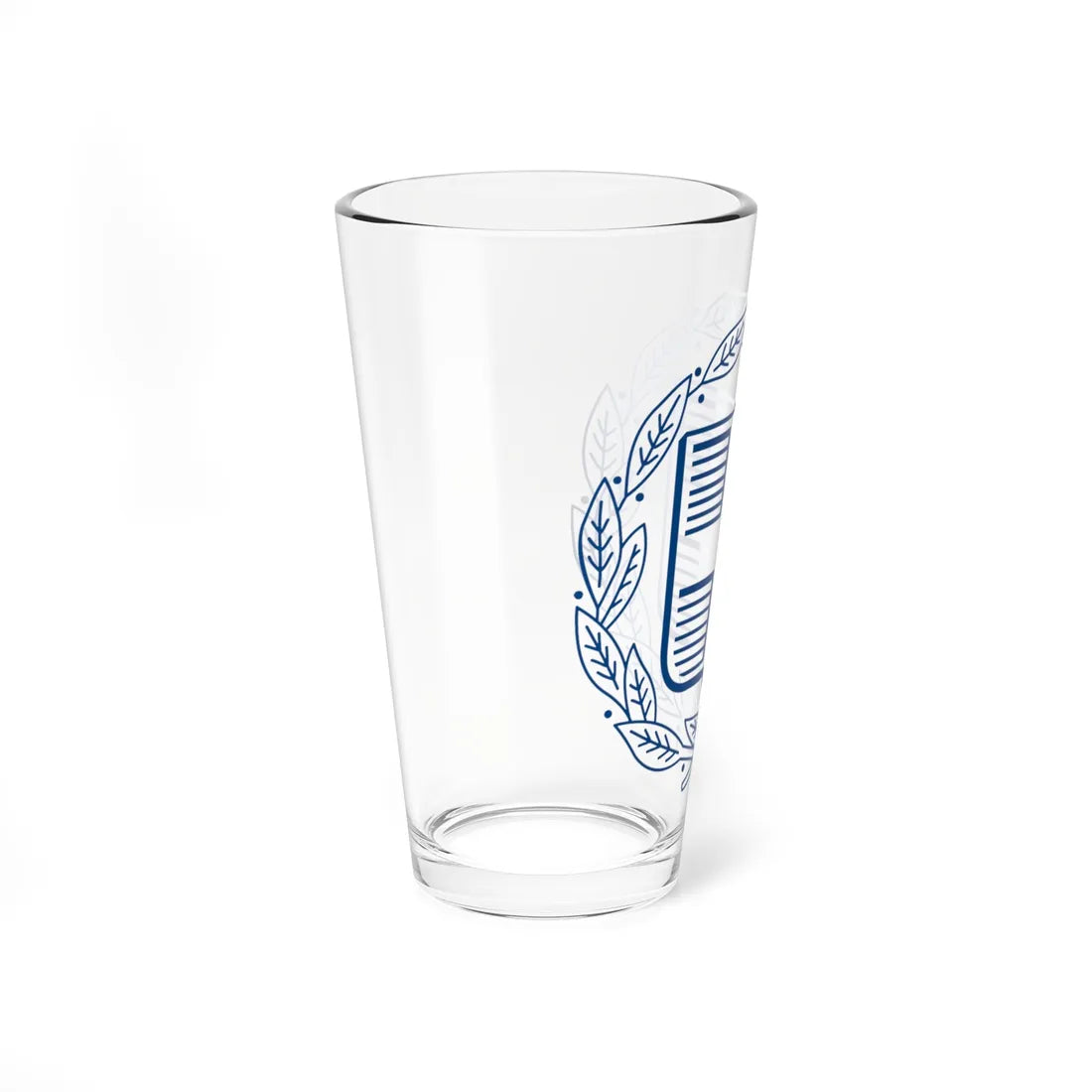 Coat of Arms of Greece Monochromatic (Greece) (Coat of Arms) Pint Glass 16oz - Go Mug Yourself