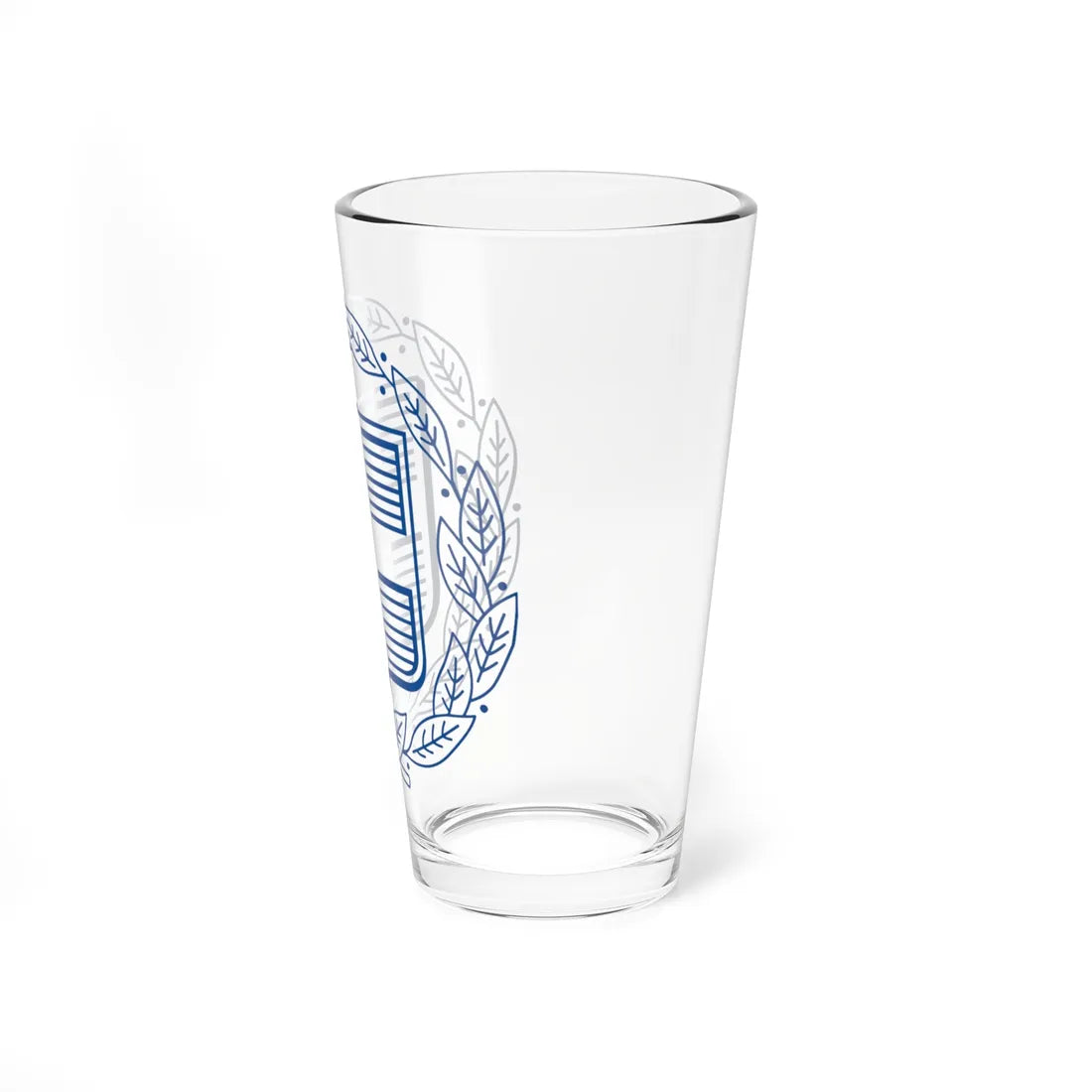 Coat of Arms of Greece Monochromatic (Greece) (Coat of Arms) Pint Glass 16oz - Go Mug Yourself