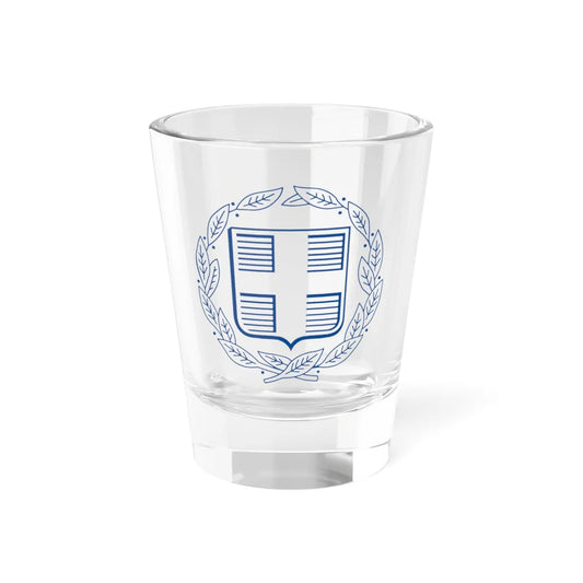 Coat of Arms of Greece Monochromatic (Greece) (Coat of Arms) Shot Glass 1.5oz 1.5oz - Go Mug Yourself