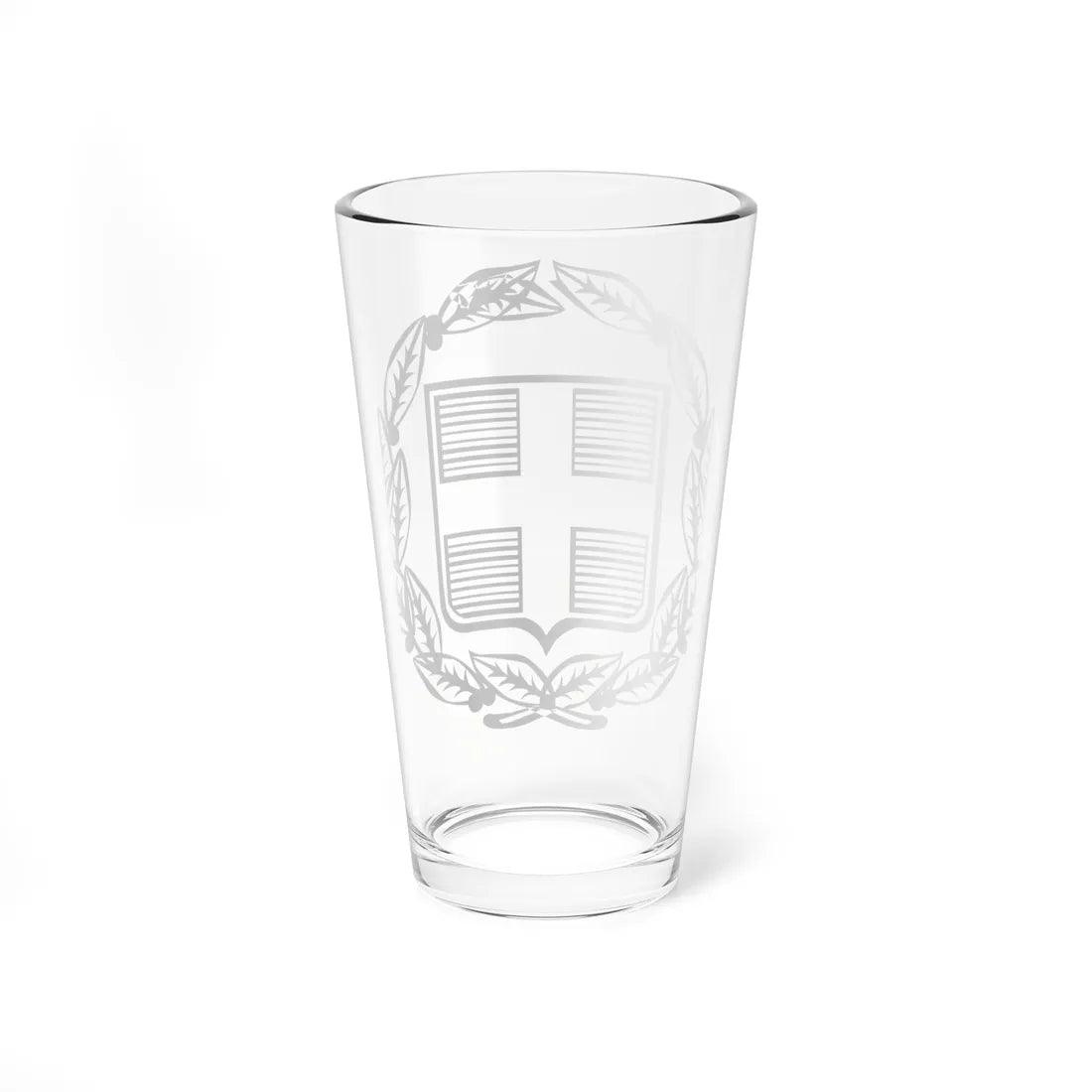 Coat of Arms of Greece Monochromatic - old (Greece) (Coat of Arms) Pint Glass 16oz - Go Mug Yourself
